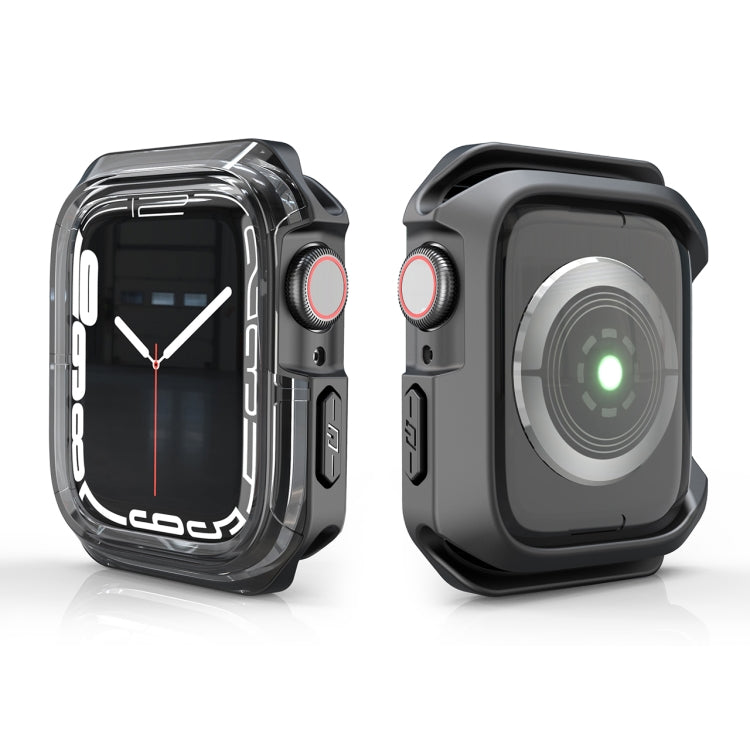 Transparent Two-color Armor Case For Apple Watch Series 6 & SE & 5 & 4 40mm