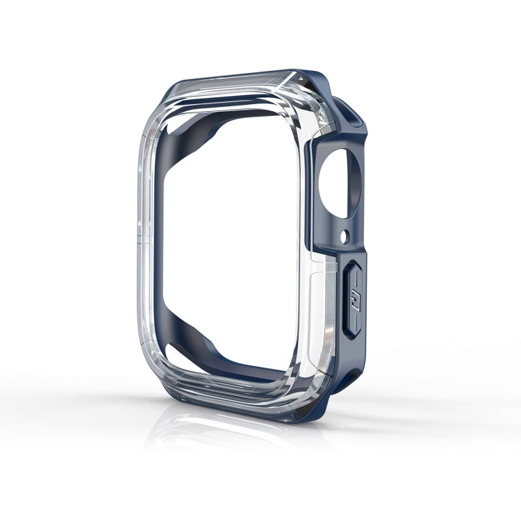 Transparent Two-color Armor Case For Apple Watch Series 6 & SE & 5 & 4 40mm