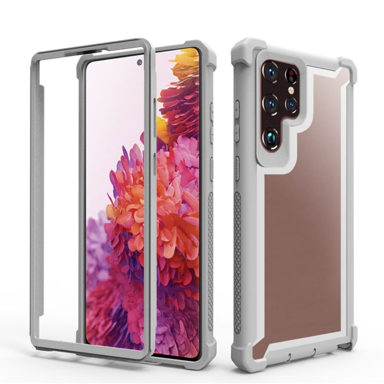 For Samsung Galaxy S22 Ultra 5G Double-Sided Full Coverage TPU + Acrylic Phone Case