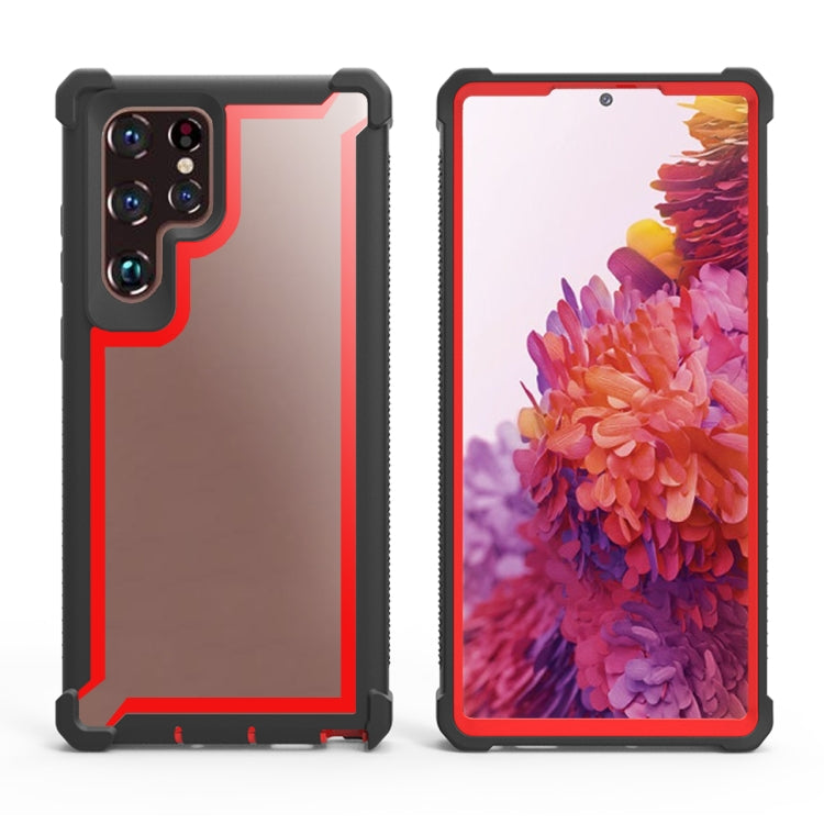 For Samsung Galaxy S22 Ultra 5G Double-Sided Full Coverage TPU + Acrylic Phone Case