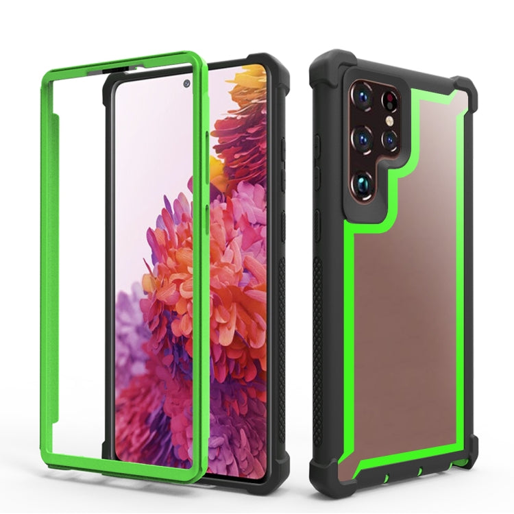 For Samsung Galaxy S22 Ultra 5G Double-Sided Full Coverage TPU + Acrylic Phone Case