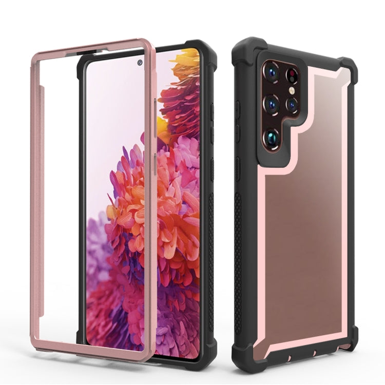 For Samsung Galaxy S22 Ultra 5G Double-Sided Full Coverage TPU + Acrylic Phone Case