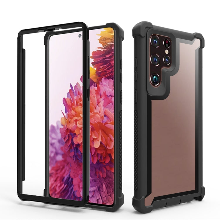 For Samsung Galaxy S22 Ultra 5G Double-Sided Full Coverage TPU + Acrylic Phone Case