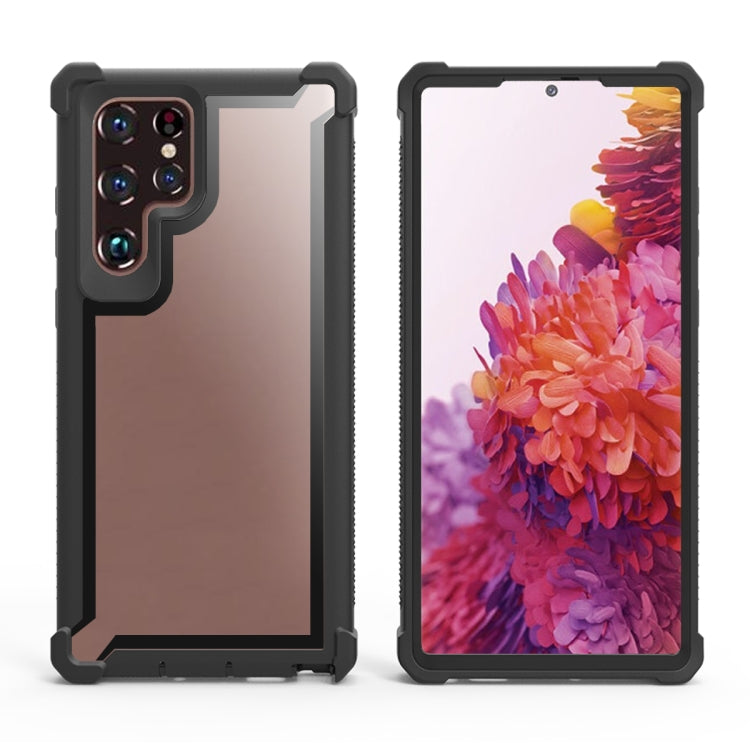 For Samsung Galaxy S22 Ultra 5G Double-Sided Full Coverage TPU + Acrylic Phone Case