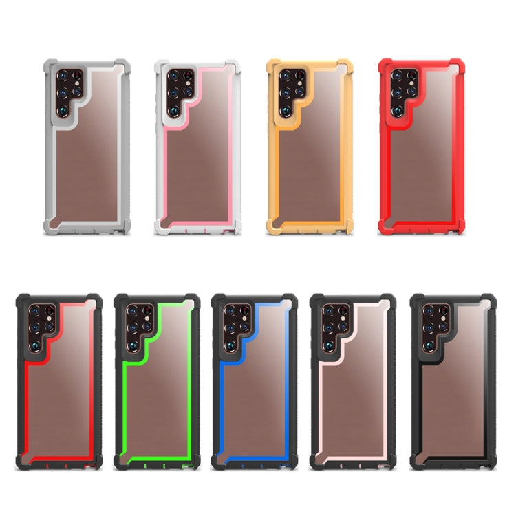 For Samsung Galaxy S22 Ultra 5G Double-Sided Full Coverage TPU + Acrylic Phone Case