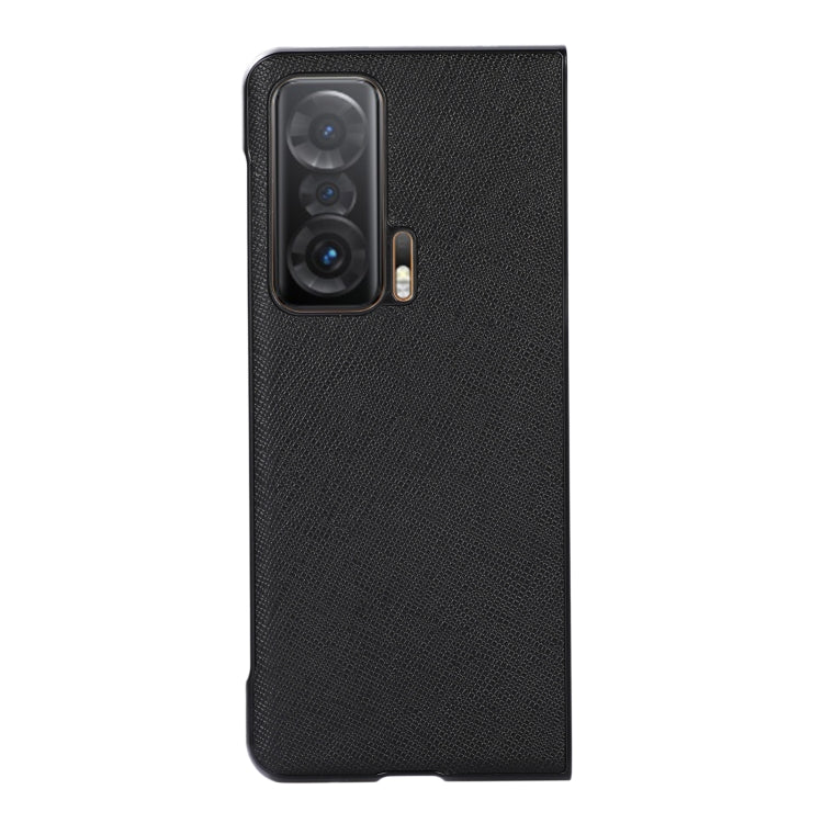 For Honor Magic V Cross Texture PU Leather Phone Case
