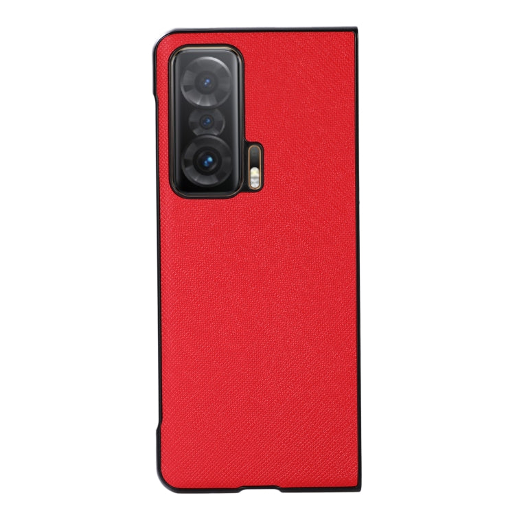 For Honor Magic V Cross Texture PU Leather Phone Case