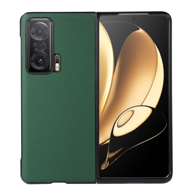 For Honor Magic V Cross Texture PU Leather Phone Case