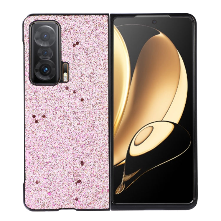 For Honor Magic V Glitter PU Leather Phone Case