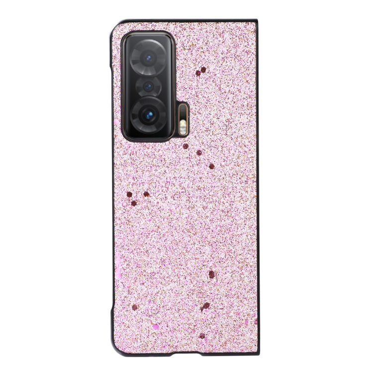 For Honor Magic V Glitter PU Leather Phone Case