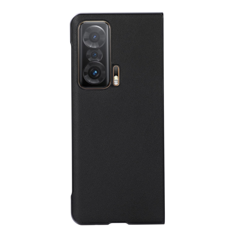 For Honor Magic V Accurate Hole Genuine Leather Shockproof Phone Case
