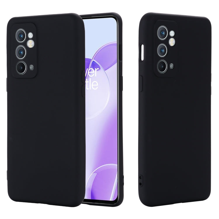 For OnePlus 9RT 5G Pure Color Liquid Silicone Phone Case