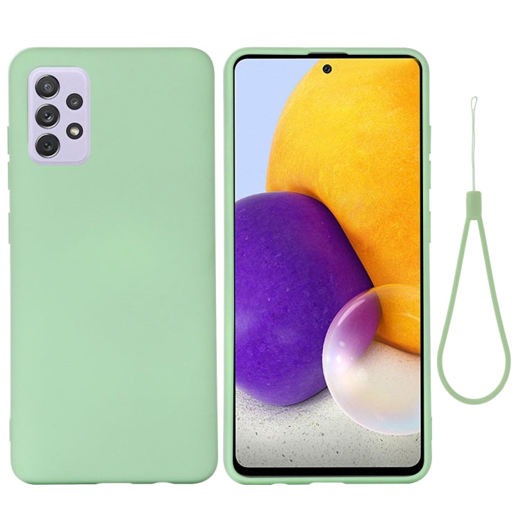 For Samsung Galaxy A73 Pure Color Liquid Silicone Phone Case