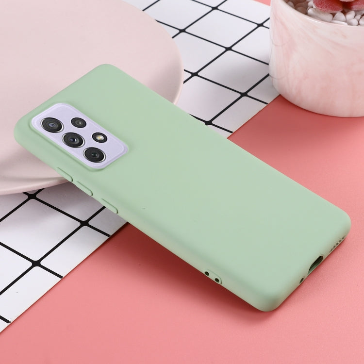For Samsung Galaxy A73 Pure Color Liquid Silicone Phone Case