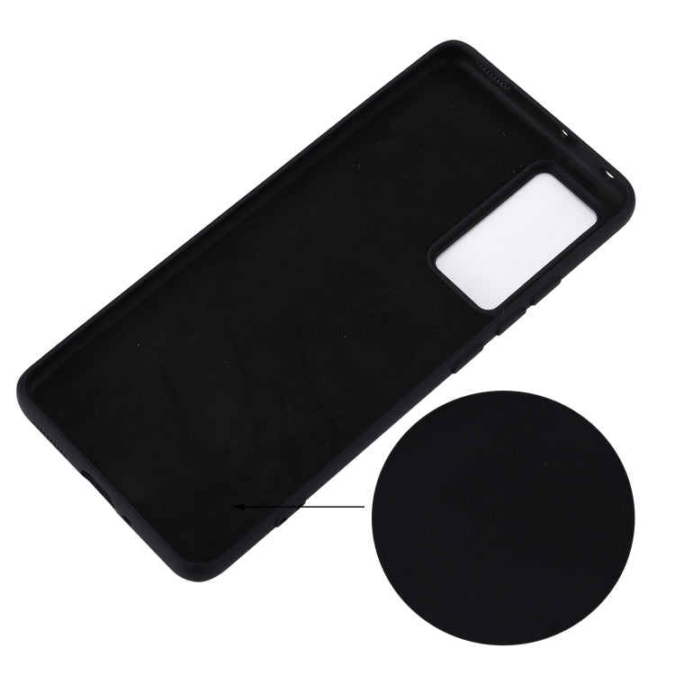 For Samsung Galaxy A73 Pure Color Liquid Silicone Phone Case