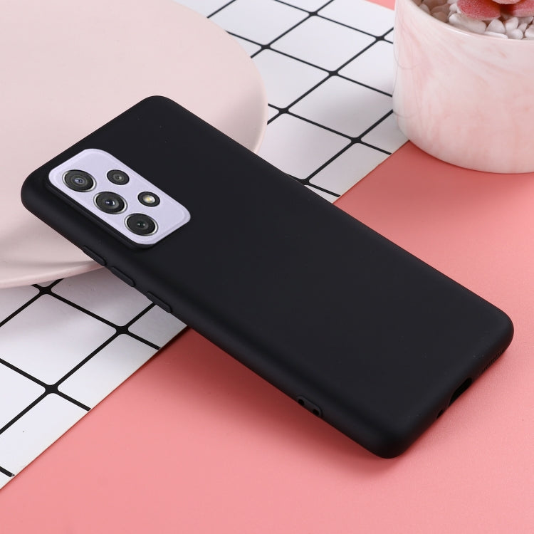 For Samsung Galaxy A73 Pure Color Liquid Silicone Phone Case