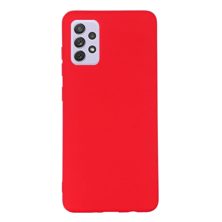 For Samsung Galaxy A73 Pure Color Liquid Silicone Phone Case