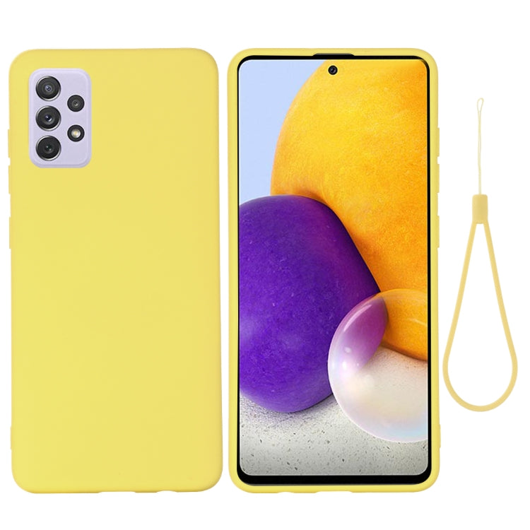For Samsung Galaxy A73 Pure Color Liquid Silicone Phone Case