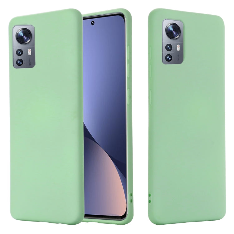 For Xiaomi 12 / 12X Pure Color Liquid Silicone Phone Case