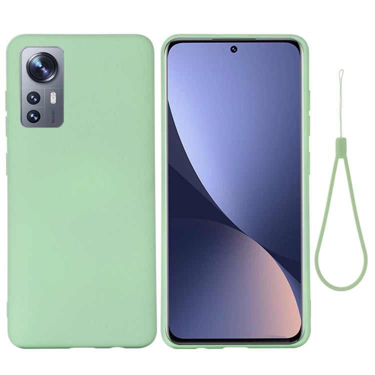 For Xiaomi 12 / 12X Pure Color Liquid Silicone Phone Case