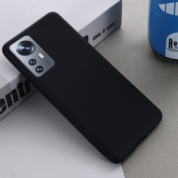 For Xiaomi 12 / 12X Pure Color Liquid Silicone Phone Case