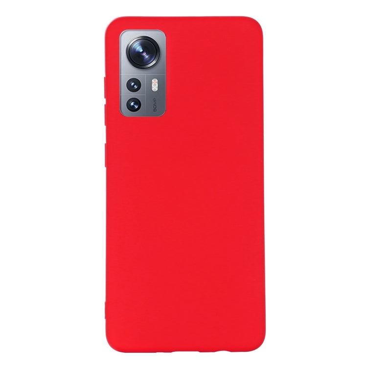 For Xiaomi 12 / 12X Pure Color Liquid Silicone Phone Case