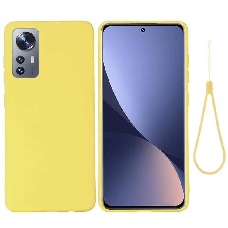 For Xiaomi 12 / 12X Pure Color Liquid Silicone Phone Case
