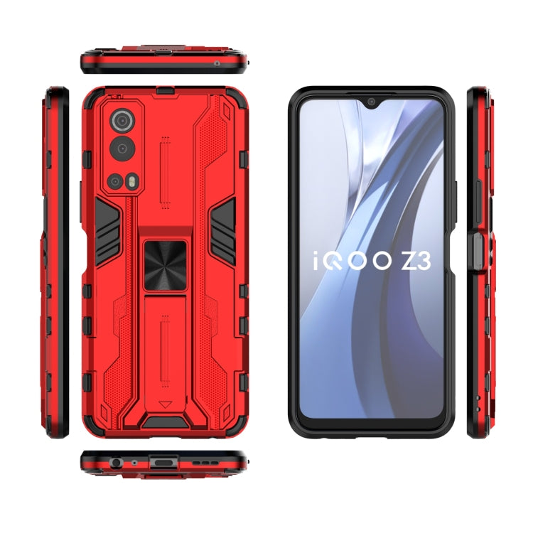 For vivo iQOO Z3 5G Supersonic PC + TPU Shock-proof Phone Case with Holder