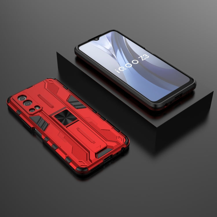 For vivo iQOO Z3 5G Supersonic PC + TPU Shock-proof Phone Case with Holder