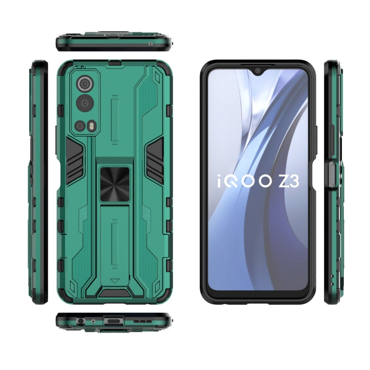 For vivo iQOO Z3 5G Supersonic PC + TPU Shock-proof Phone Case with Holder