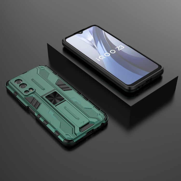 For vivo iQOO Z3 5G Supersonic PC + TPU Shock-proof Phone Case with Holder