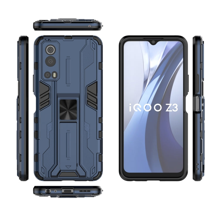 For vivo iQOO Z3 5G Supersonic PC + TPU Shock-proof Phone Case with Holder