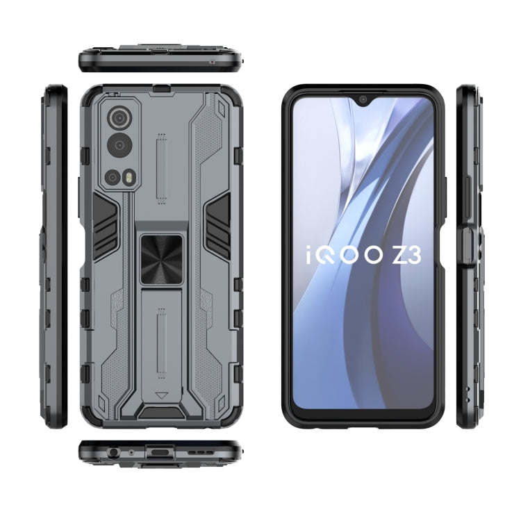 For vivo iQOO Z3 5G Supersonic PC + TPU Shock-proof Phone Case with Holder