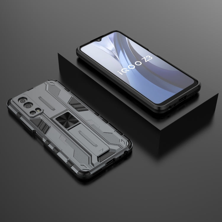 For vivo iQOO Z3 5G Supersonic PC + TPU Shock-proof Phone Case with Holder