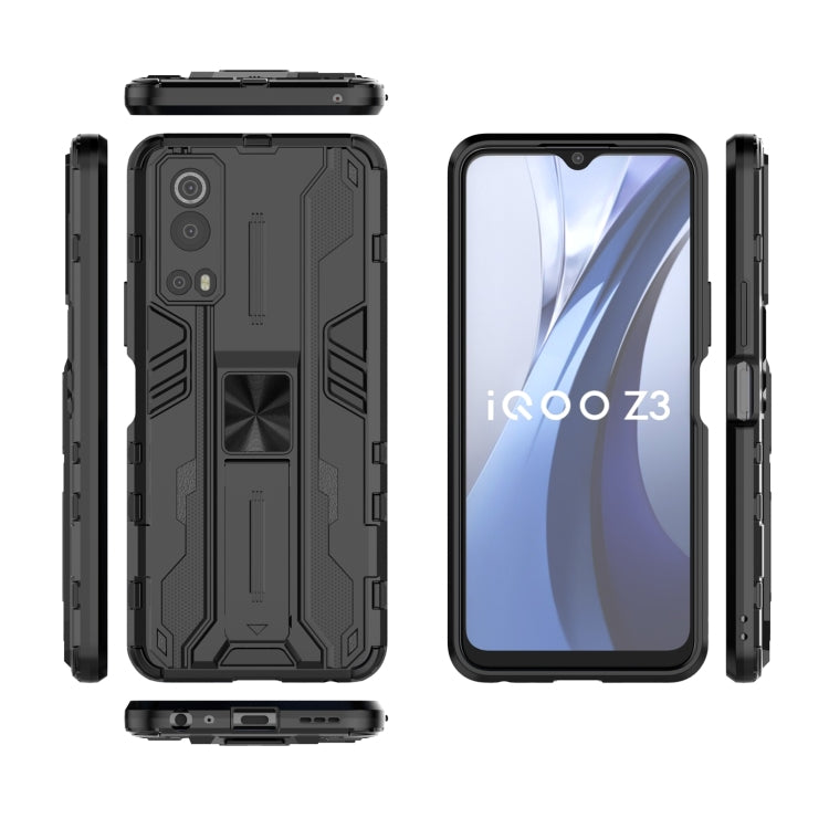 For vivo iQOO Z3 5G Supersonic PC + TPU Shock-proof Phone Case with Holder