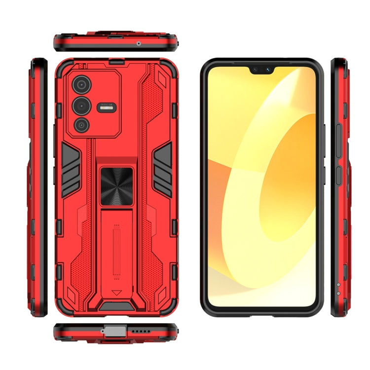 For vivo S12 Supersonic PC + TPU Shock-proof Phone Case with Holder