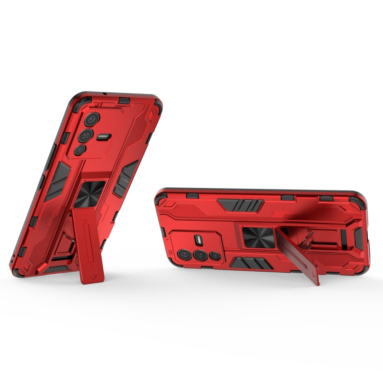 For vivo S12 Supersonic PC + TPU Shock-proof Phone Case with Holder