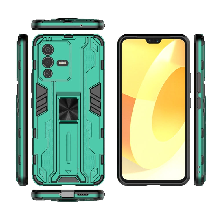 For vivo S12 Supersonic PC + TPU Shock-proof Phone Case with Holder