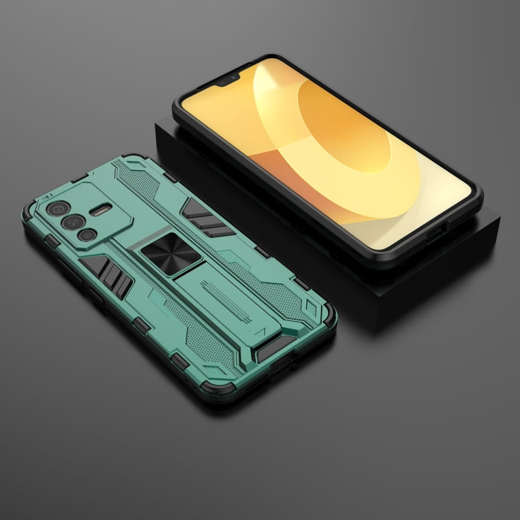 For vivo S12 Supersonic PC + TPU Shock-proof Phone Case with Holder