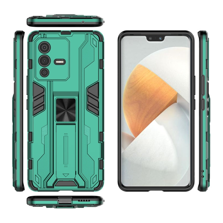 For vivo S12 Pro Supersonic PC + TPU Shock-proof Phone Case with Holder