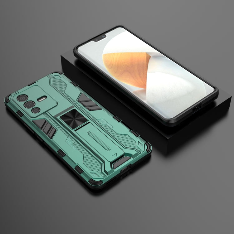 For vivo S12 Pro Supersonic PC + TPU Shock-proof Phone Case with Holder