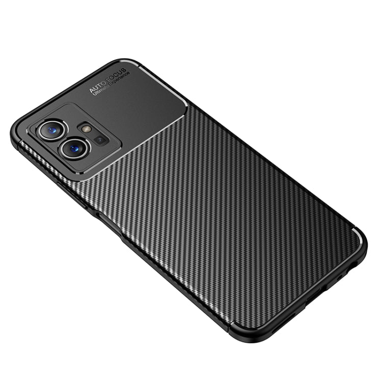 For vivo iQOO U5 / T1 India / Y75 5G / Y55 5G Taiwan Carbon Fiber Texture Shockproof TPU Phone Case