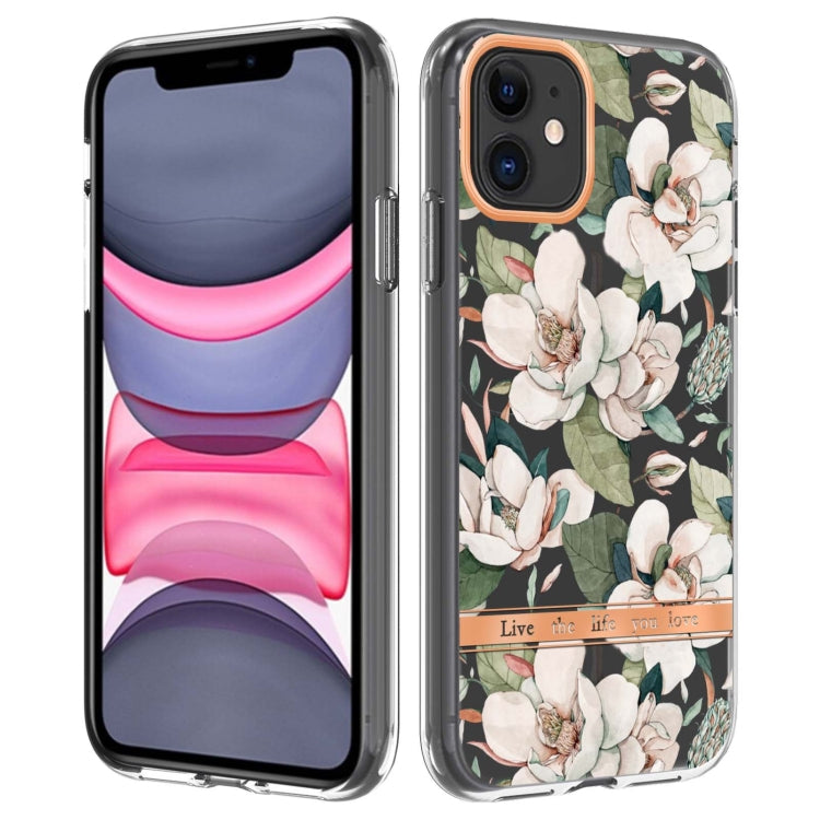 For iPhone 11 Flowers and Plants Series IMD TPU Phone Case