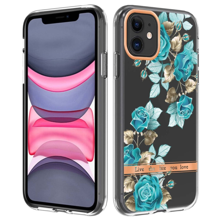 For iPhone 11 Flowers and Plants Series IMD TPU Phone Case