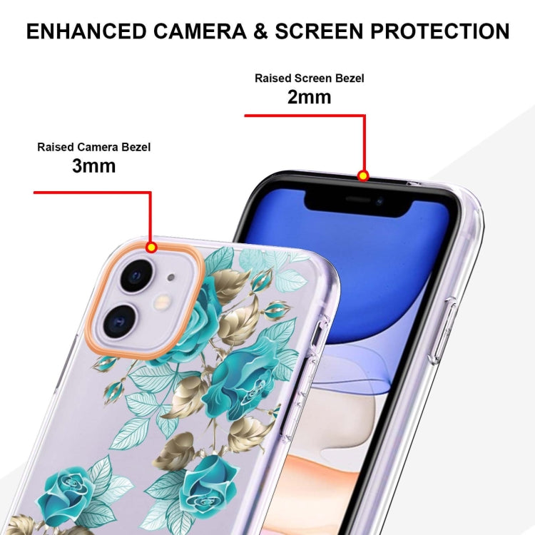 For iPhone 11 Flowers and Plants Series IMD TPU Phone Case