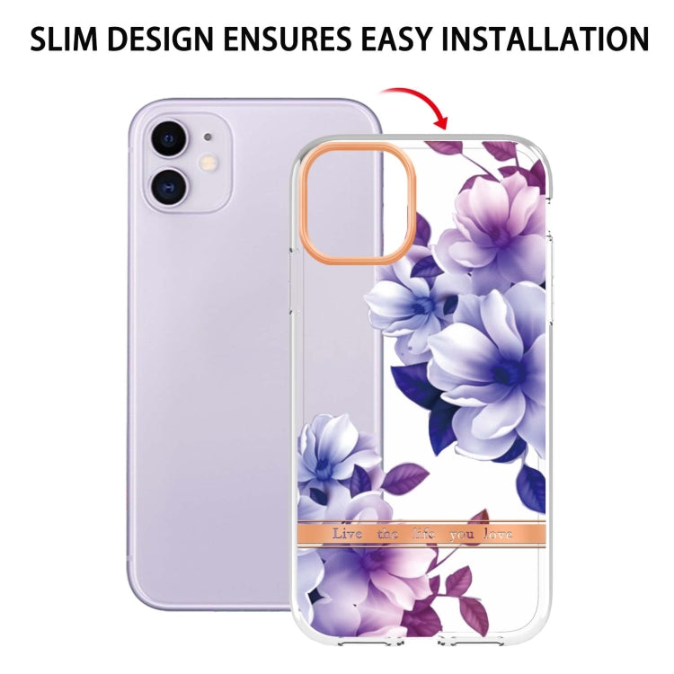 For iPhone 11 Flowers and Plants Series IMD TPU Phone Case