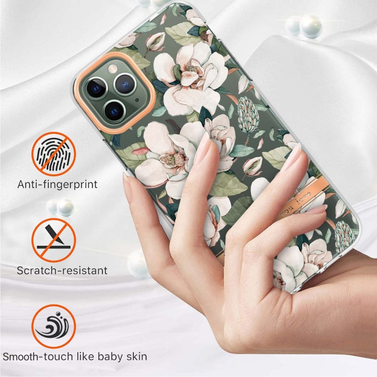 For iPhone 11 Pro Max Flowers and Plants Series IMD TPU Phone Case
