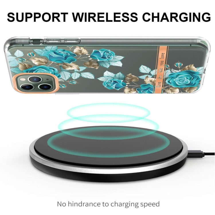 For iPhone 11 Pro Max Flowers and Plants Series IMD TPU Phone Case