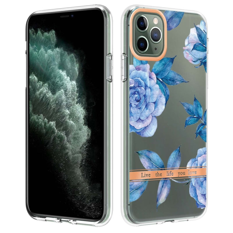 For iPhone 11 Pro Max Flowers and Plants Series IMD TPU Phone Case