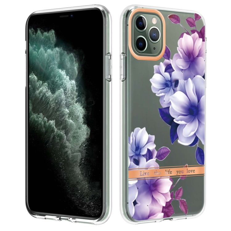 For iPhone 11 Pro Max Flowers and Plants Series IMD TPU Phone Case